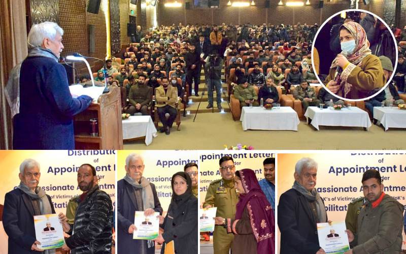  جموں و کشمیر: دہشت گردی سے متاثرہ افراد کے 39 رشتہ داروں کو منوج سنہا نےاپائنٹمنٹ لیٹرسونپے